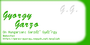 gyorgy garzo business card